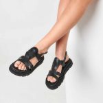 Natalie Black - Flatform Μαλακά Πέδιλα