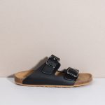 Delos Black - Ανατομικά Ανδρικά Σανδάλια