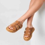 Luna Brown – Flatform Μαλακά Πέδιλα