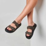 Olina Grey – Flatform Ανατομικά Πέδιλα