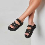 Soleá Black – Flatform Μαλακά Πέδιλα