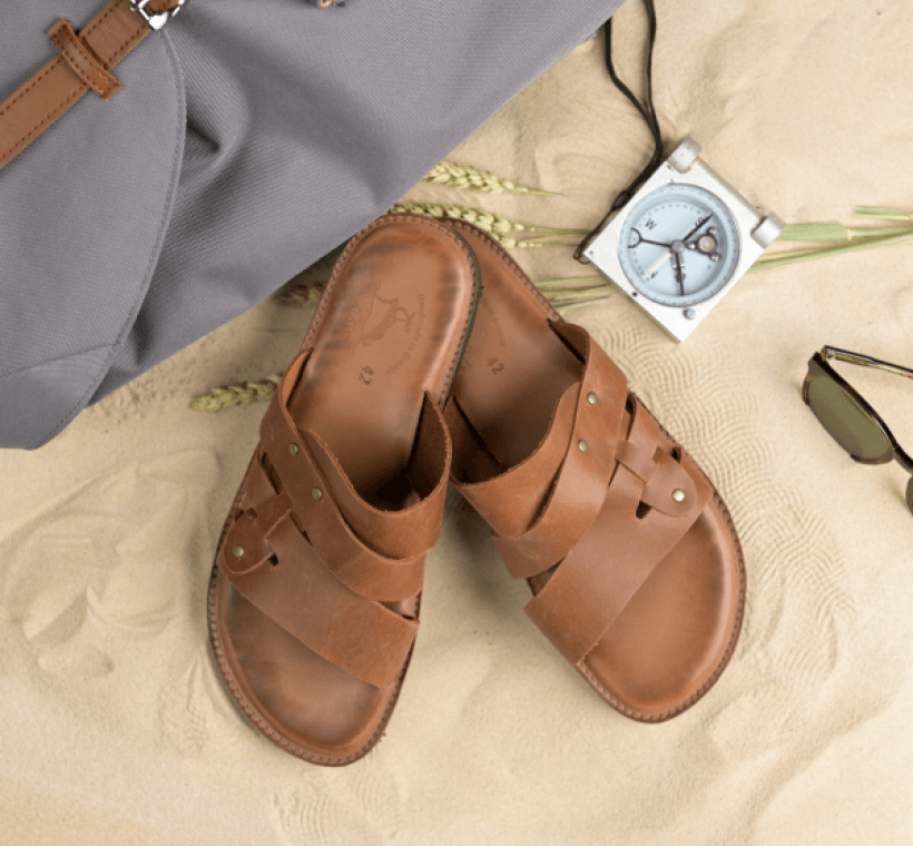 Ανδρικά δερμάτινα σανδάλια από το Traveller Shoes