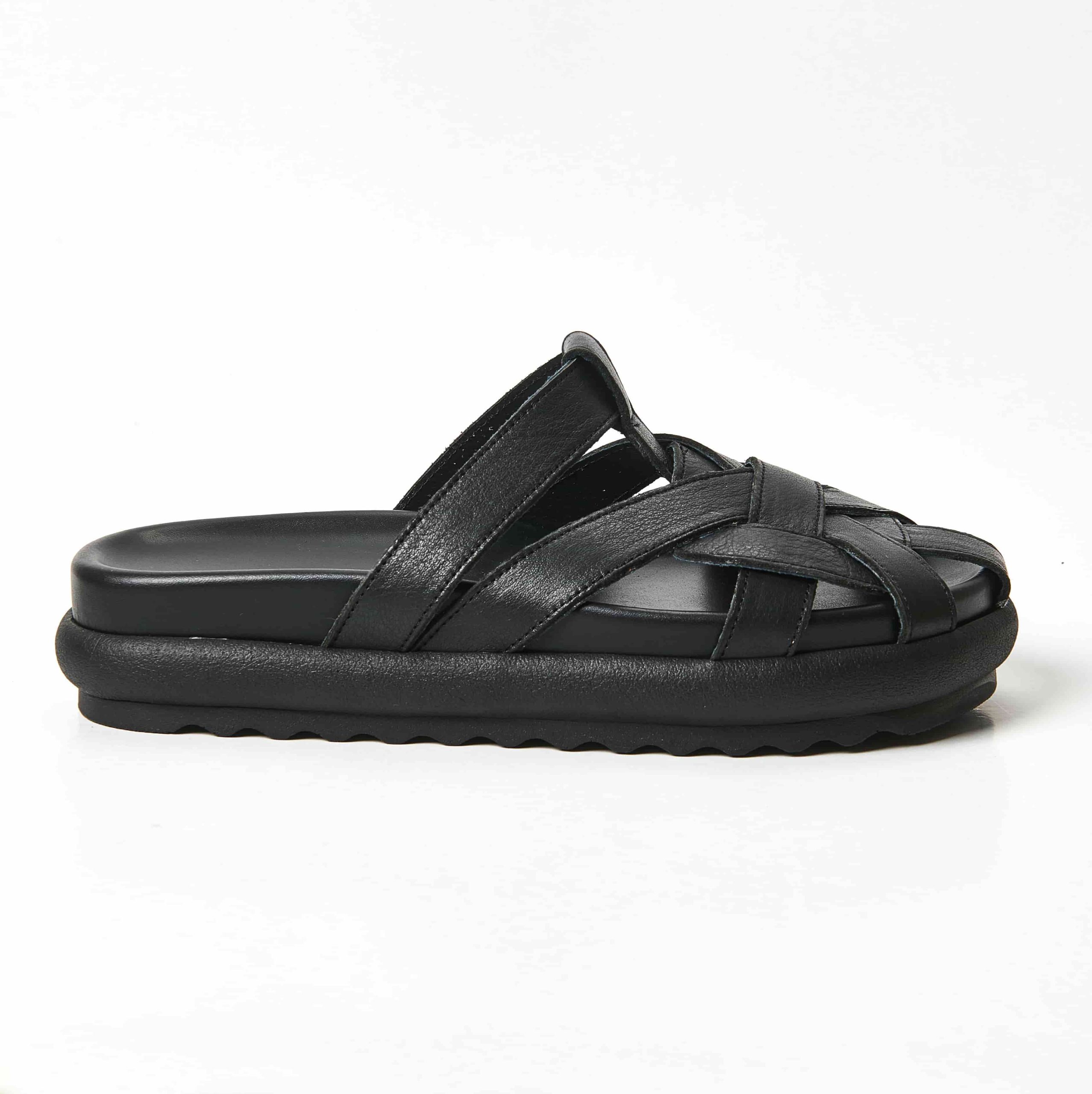 Annarita Black – Flatform Ανατομικά Πέδιλα