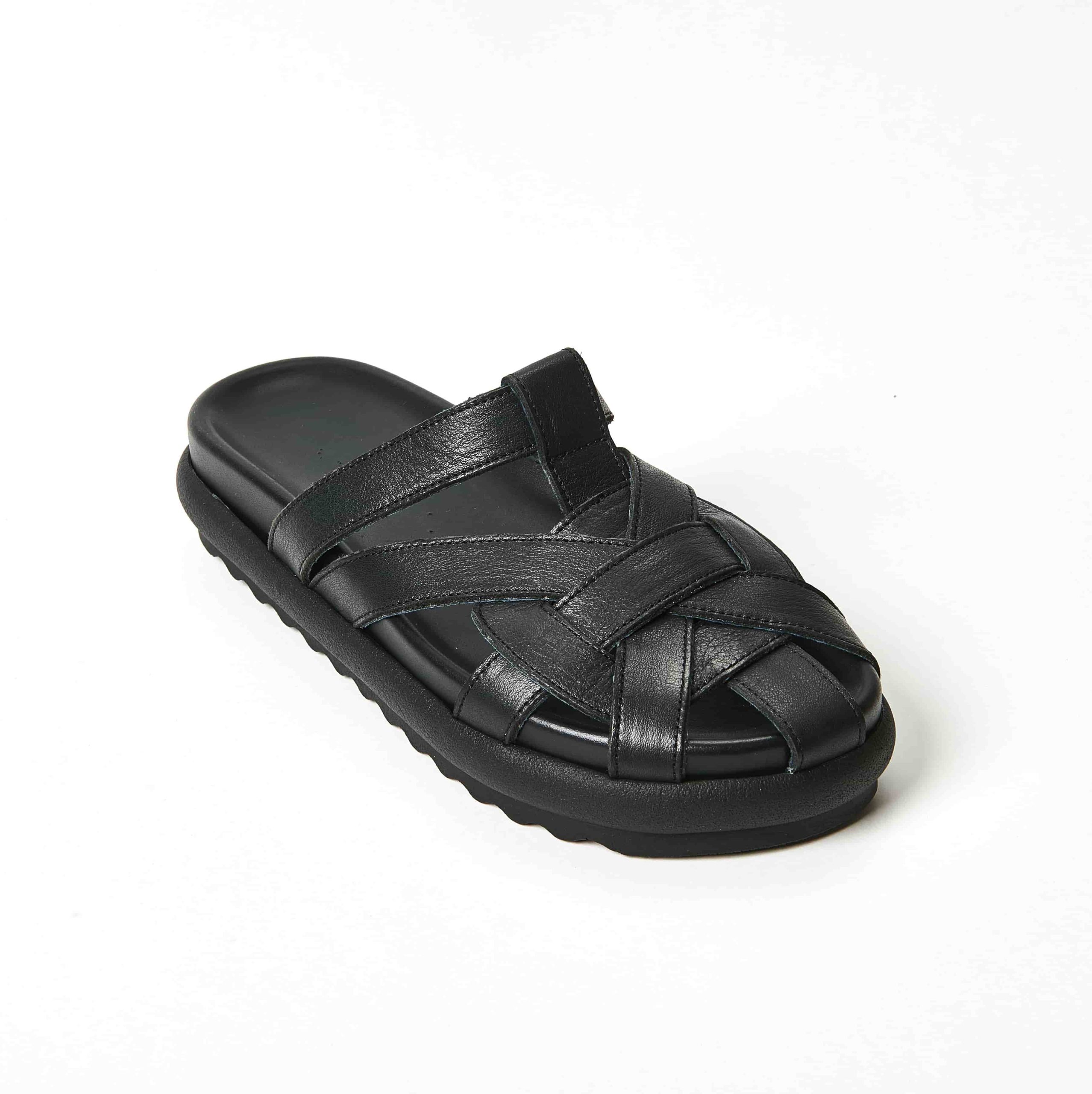Annarita Black – Flatform Ανατομικά Πέδιλα