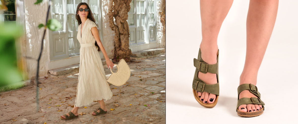 Σανδάλια για φορέματα και φούστες