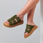Luna Kyparissi Suede – Flatform Μαλακά Πέδιλα