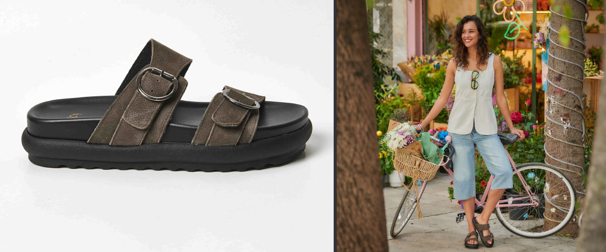 Flatform ανατομικά πέδιλα με μαλακό πάτο για στήριξη στο πέλμα